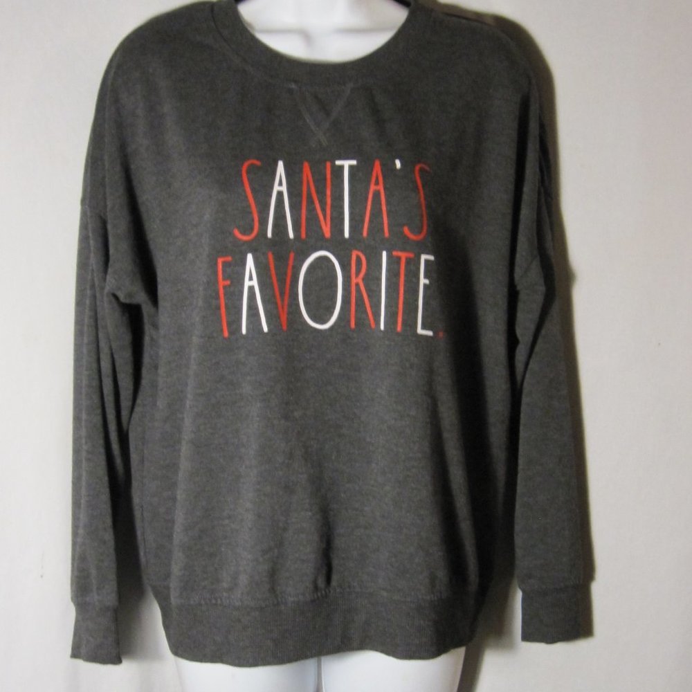 Rae Dunn Santa's Favorite Sweatshirt S